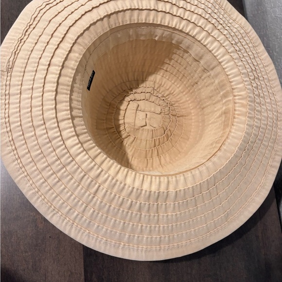 Cream Quilted Wide-Brim Sun Hat - Picture 4 of 7